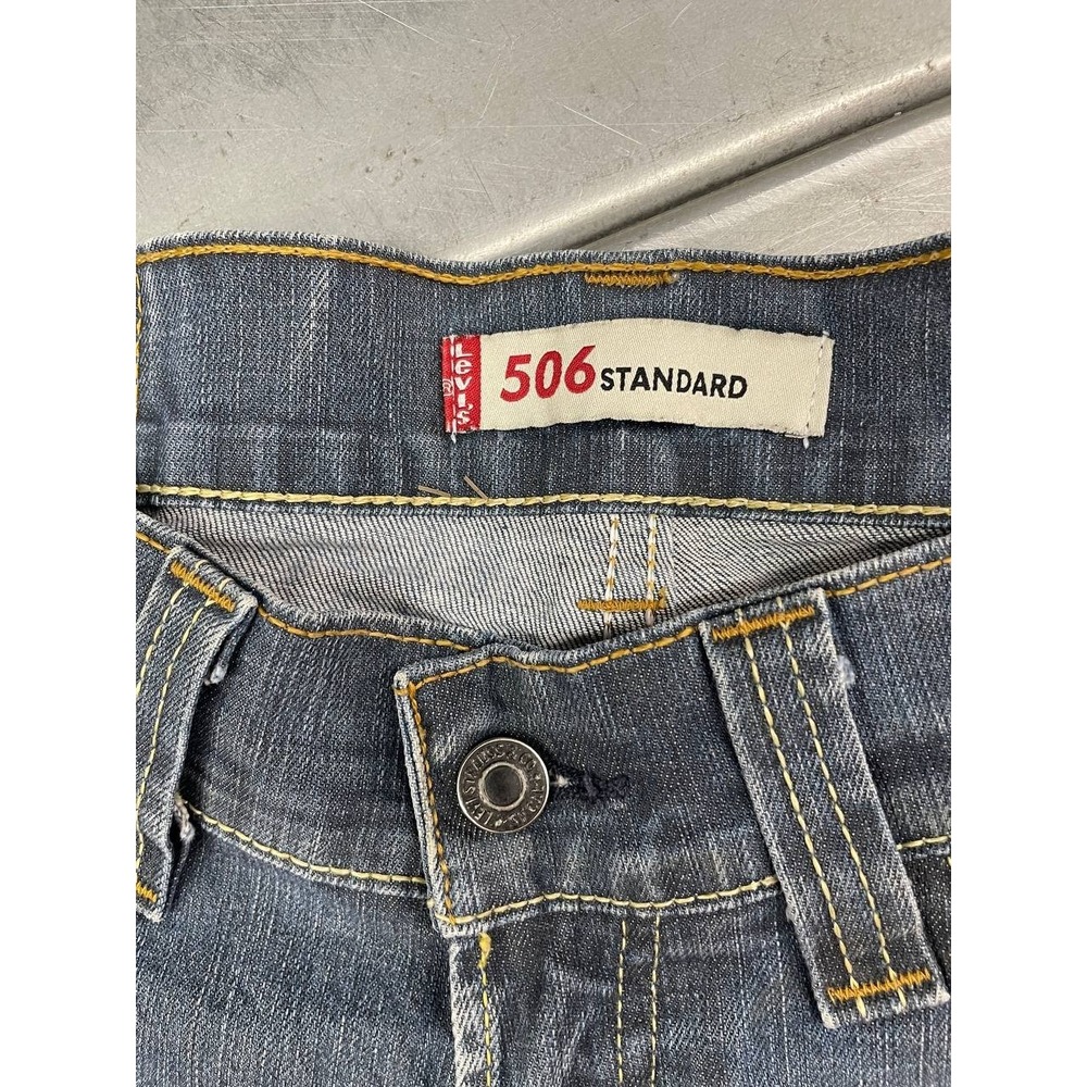 Levis 506 Standard Jeans Mens 32x30 Blue Denim Straight VTG Y2k‎ - Picture 6 of 16